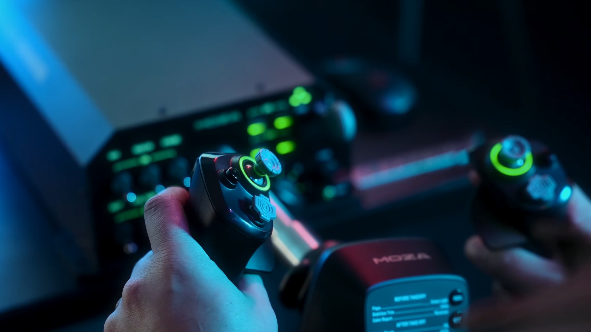 Moza Racing MFY Yoke avec 34 entr&eacute;es configurables pour cockpit flightsim