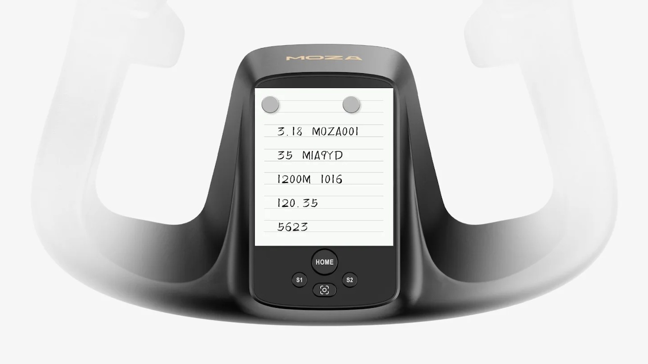 Moza Racing MFY Yoke panneau magn&eacute;tique personnalisable cockpit flightsim