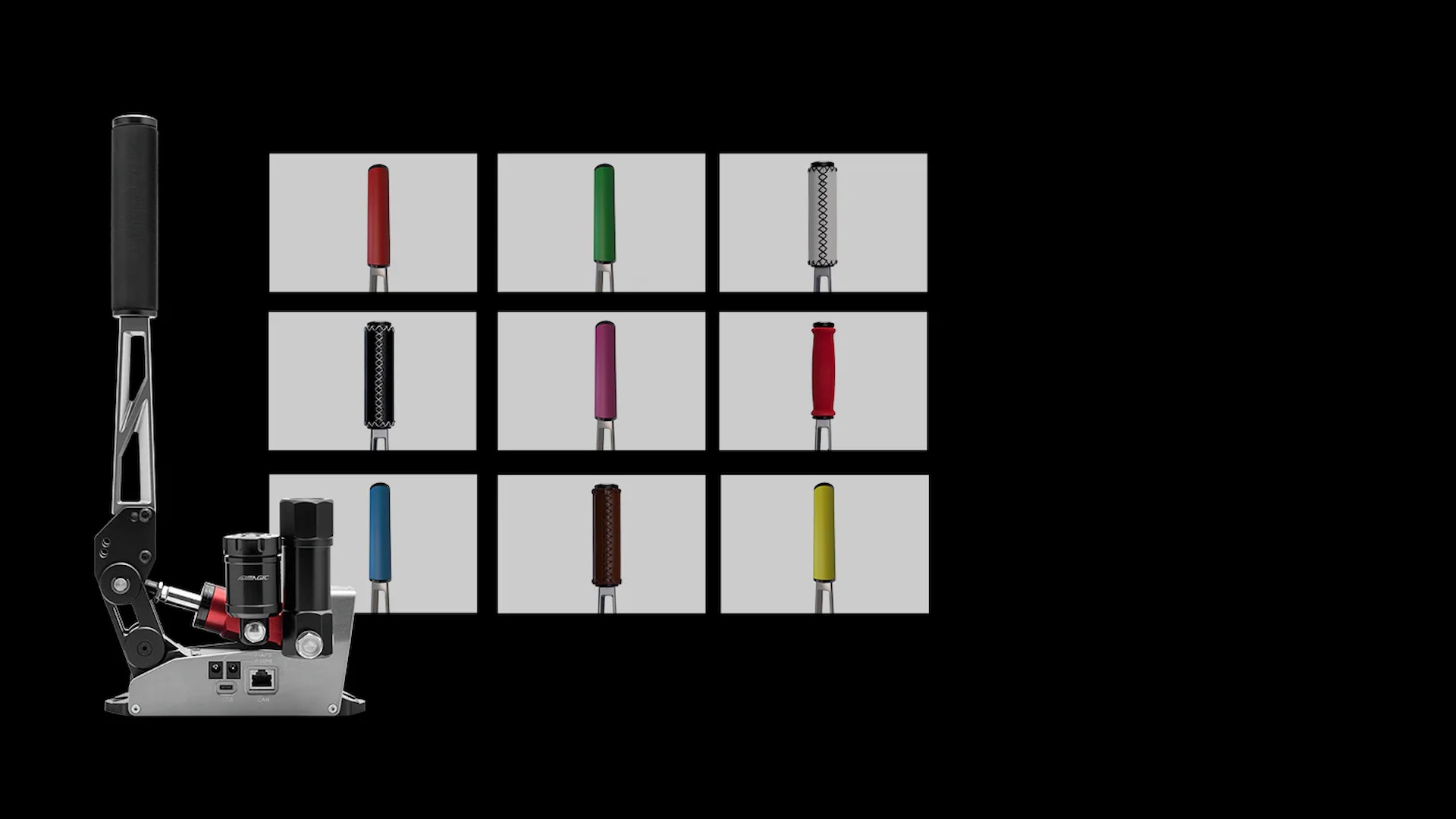 Simagic TB-RS avec poign&eacute;es interchangeables pour personnalisation et confort optimal